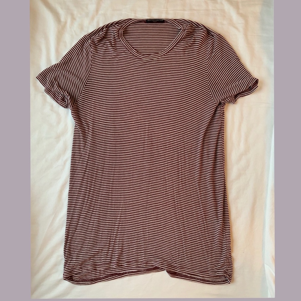 Brandy Melville striped T-shirt dress in red
